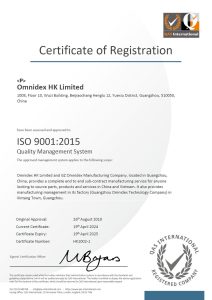 ISO 9001:2015 certification_quality manufacturing supplier_industrial manufacturing engineering services_international offshore manufacturer_Omnidex